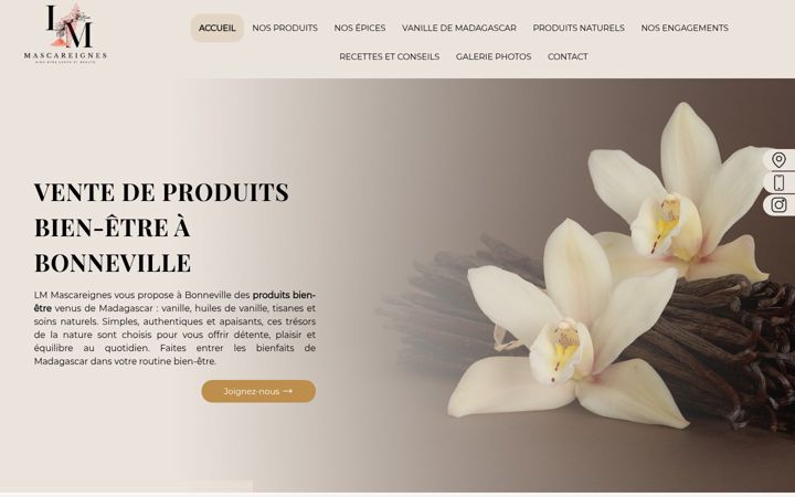 Screenshot of lmmascareignes.com
