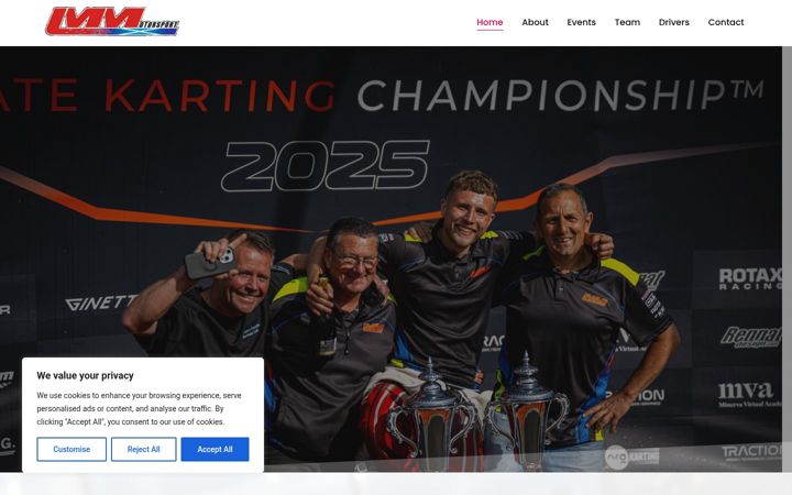 Screenshot of lmmotorsport.uk