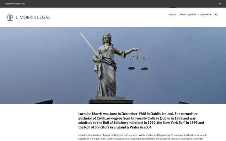 Screenshot of lmorrislegal.com