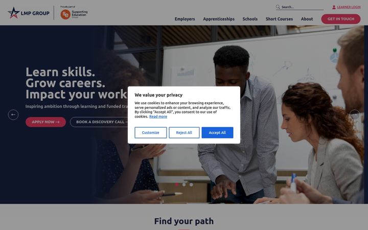 Screenshot of lmp-group.co.uk