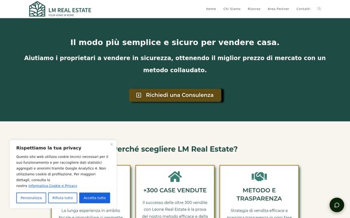 Screenshot of lmreal-estate.it