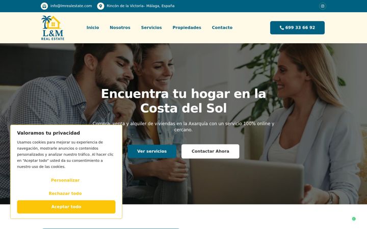 Screenshot of lmrealstate.com