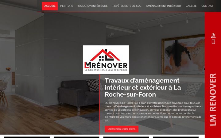 Screenshot of lmrenover.fr