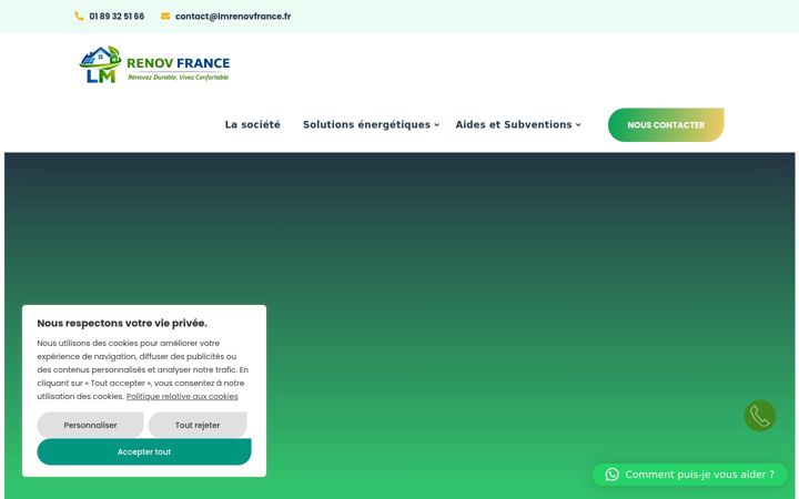 Screenshot of lmrenovfrance.fr