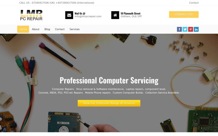 Screenshot of lmrpcrepair.com