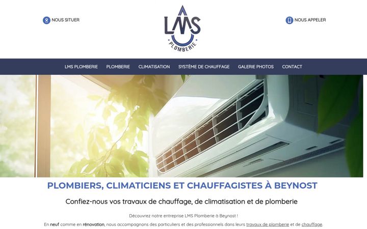 Screenshot of lms-plomberie.fr