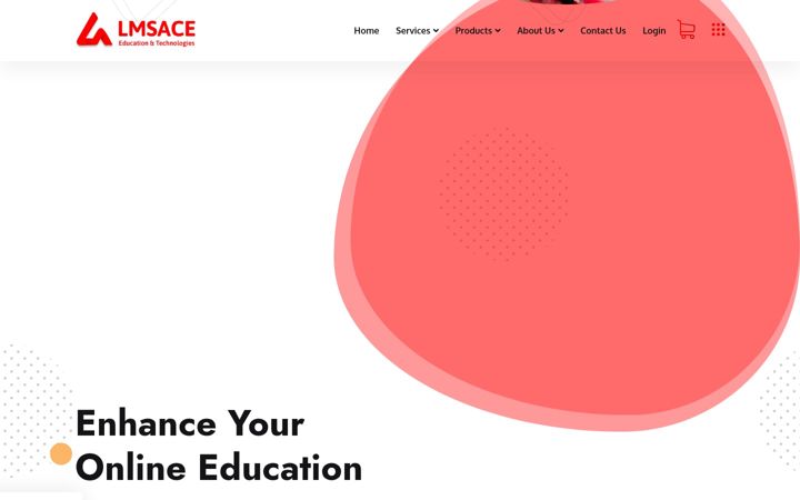 Screenshot of lmsace.com