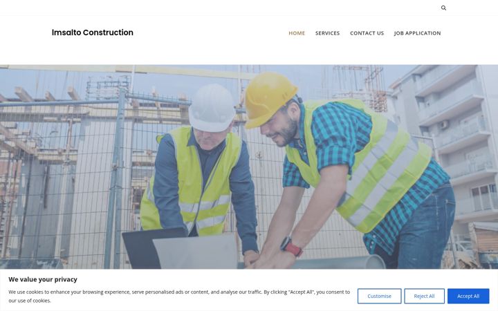 Screenshot of lmsaltoconstruction.com