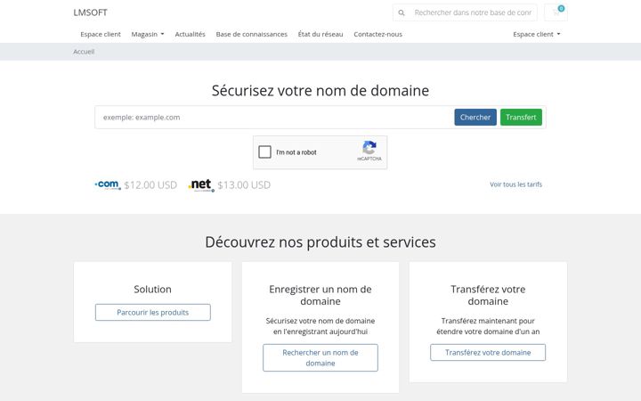 Screenshot of lmsoftwebsolution.com