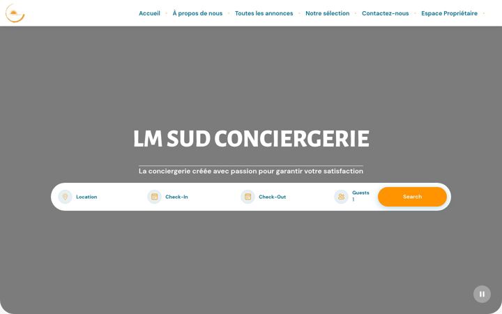 Screenshot of lmsudconciergerie.com