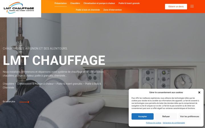 Screenshot of lmtchauffage.fr