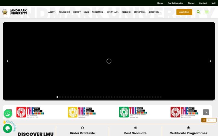Screenshot of lmu.edu.ng
