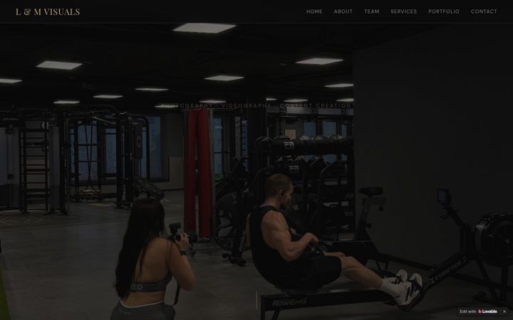 Screenshot of lmvisuals.de