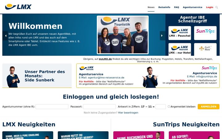 Screenshot of lmx-agent.com