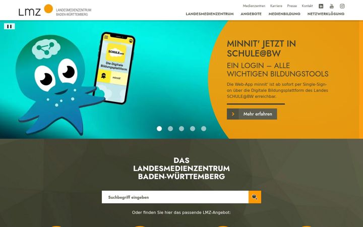 Screenshot of lmz-bw.de