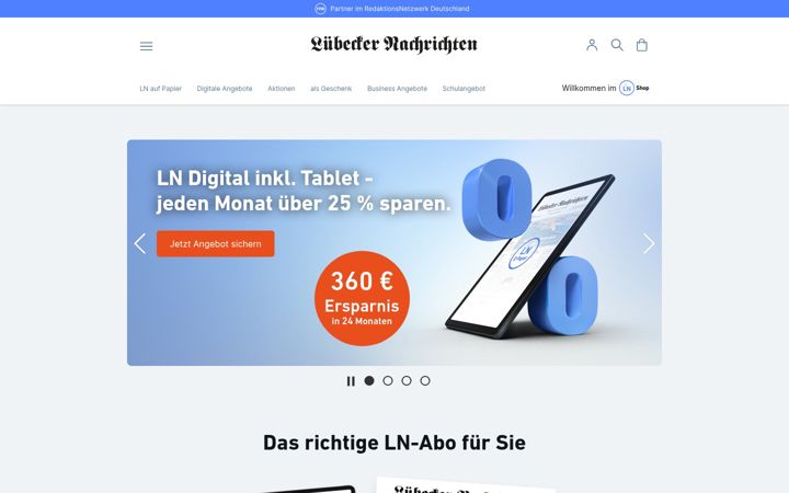 Screenshot of ln-abo.de