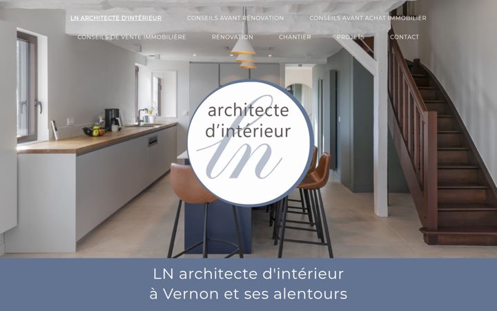 Screenshot of ln-architecte-interieur.fr
