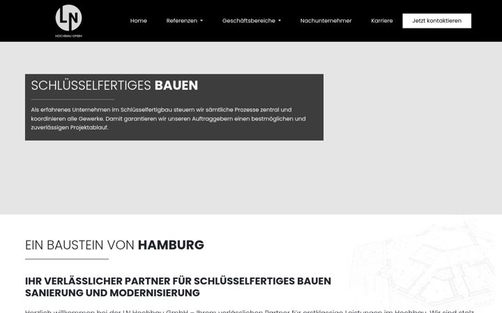 Screenshot of ln-hochbau.com