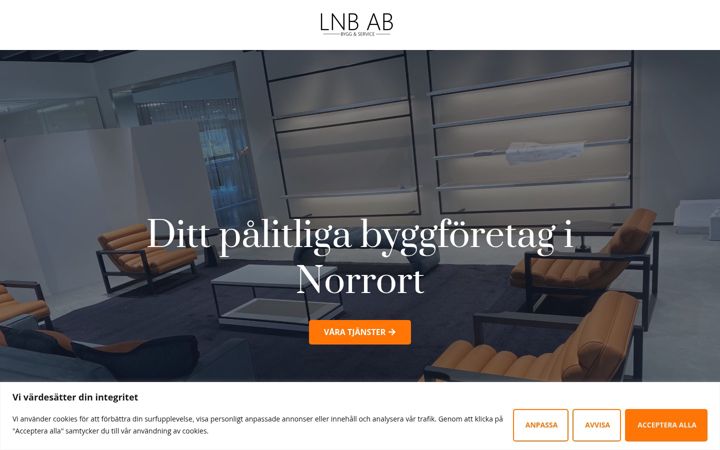 Screenshot of lnbab.se