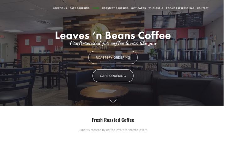 Screenshot of lnbcoffee.com