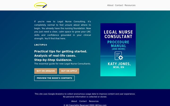 Screenshot of lnctips.com