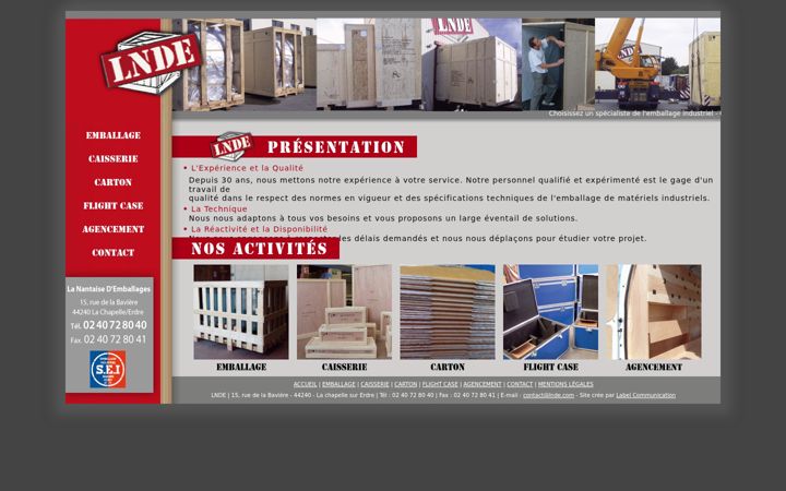 Screenshot of lnde.com