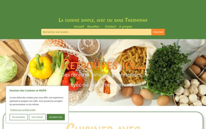 Screenshot of lnencuisine.com