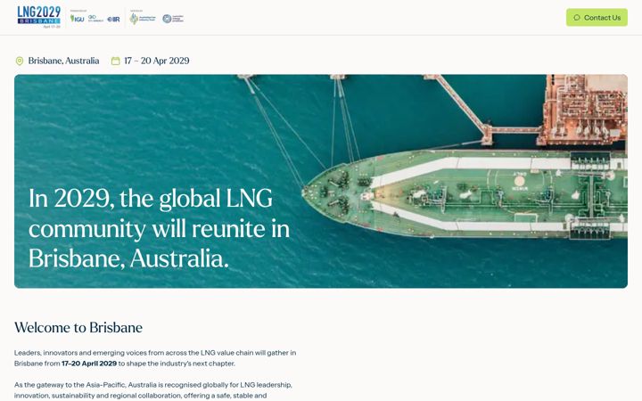 Screenshot of lng2029.com