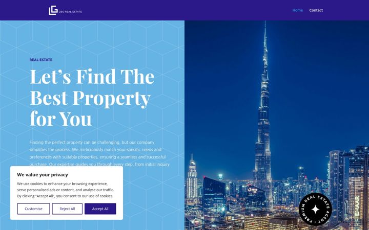 Screenshot of lngrealestate.com
