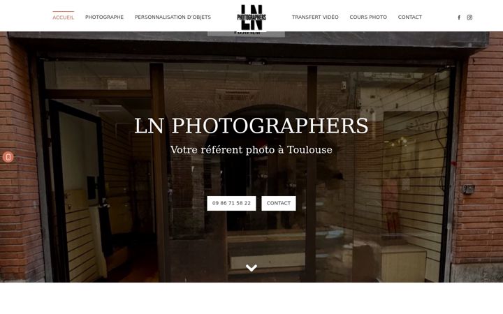 Screenshot of lnphotographers.fr