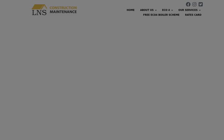 Screenshot of lnsconstruction.uk