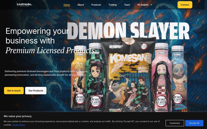 Screenshot of lnstrade.fr