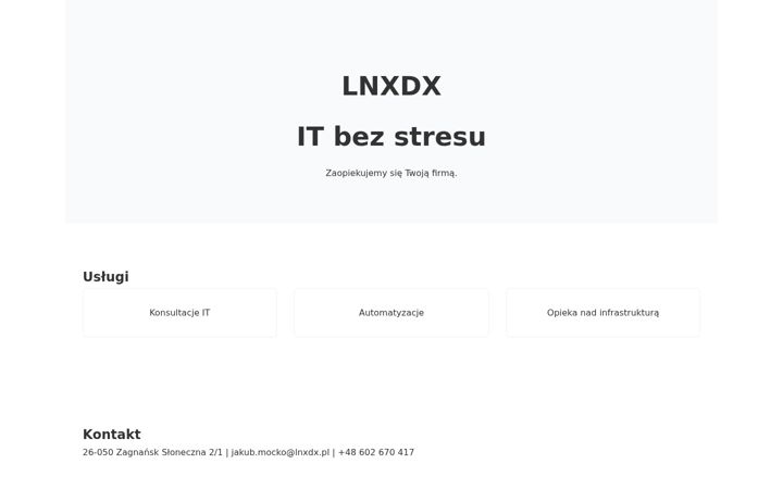 Screenshot of lnxdx.pl