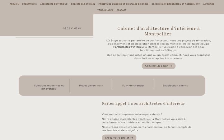 Screenshot of lo-esign-architecte.fr