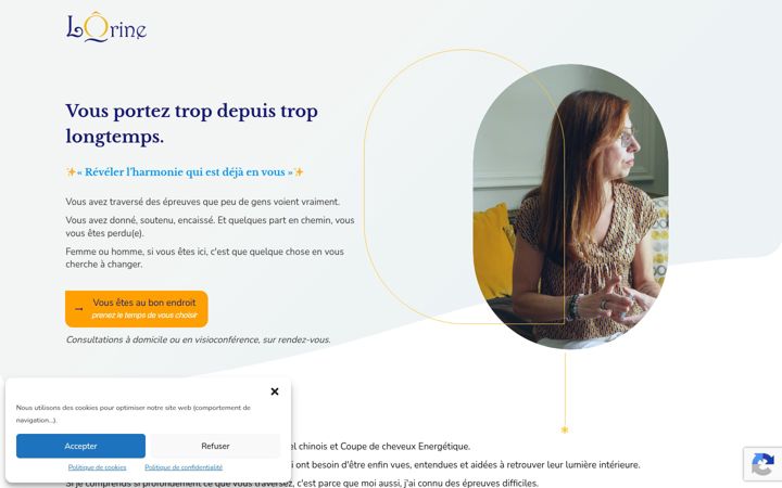 Screenshot of lo-rine.fr