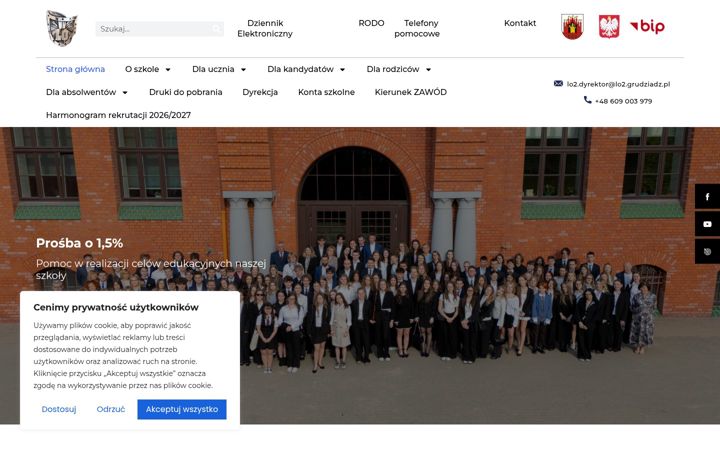 Screenshot of lo2grudziadz.pl
