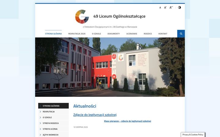 Screenshot of lo49.edu.pl