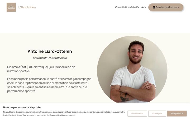 Screenshot of loa-nutrition.fr