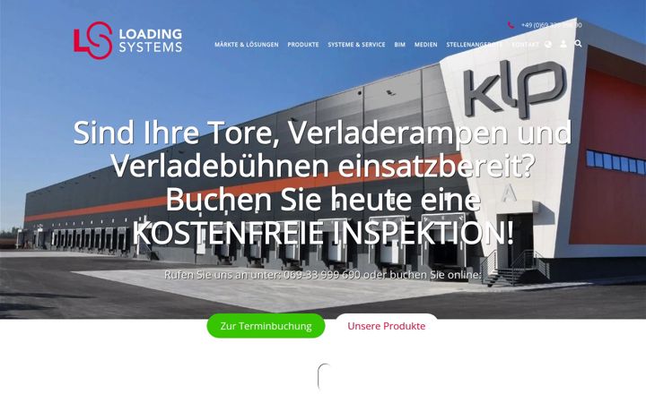 Screenshot of loading-systems.de
