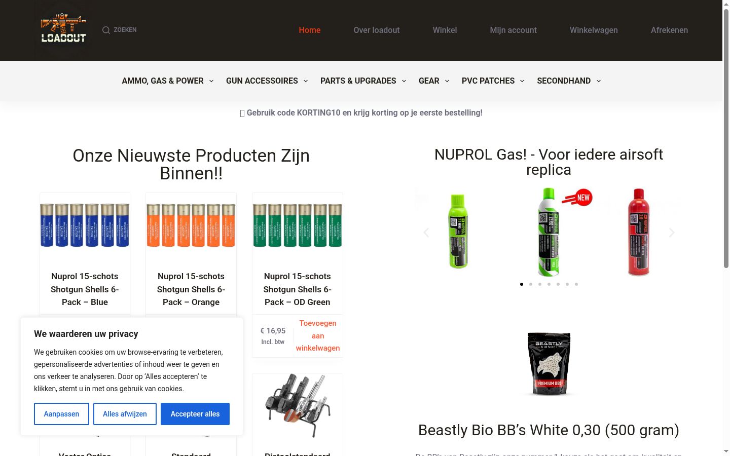 Sutikimo reklamjuostės, rodytos prieš bet kokią sąveiką, ekrano kopija