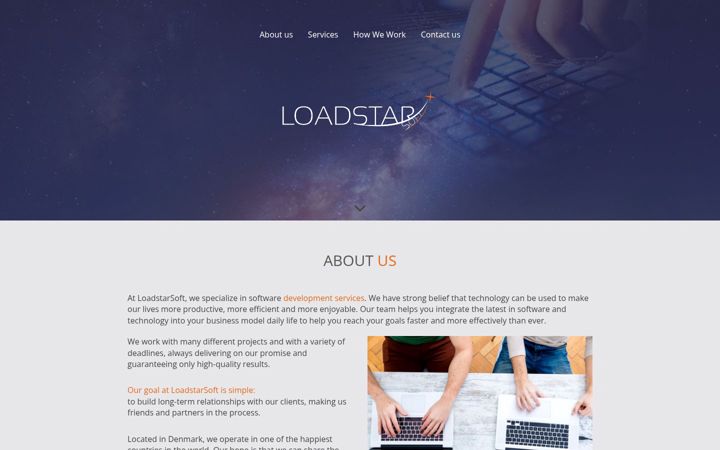 Screenshot of loadstarsoft.com