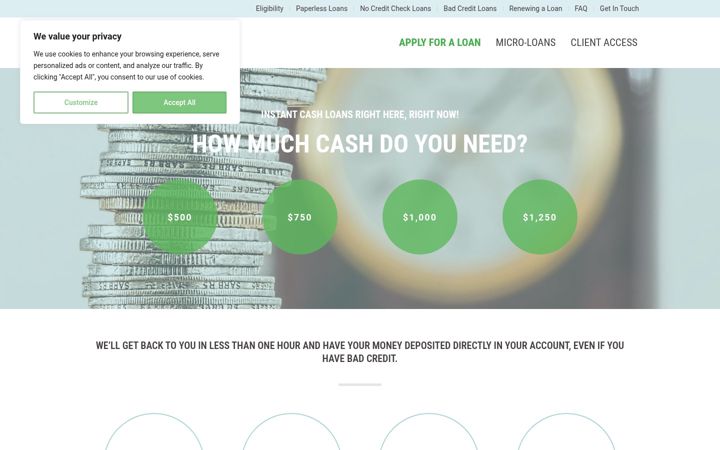 Screenshot of loanandgo.ca