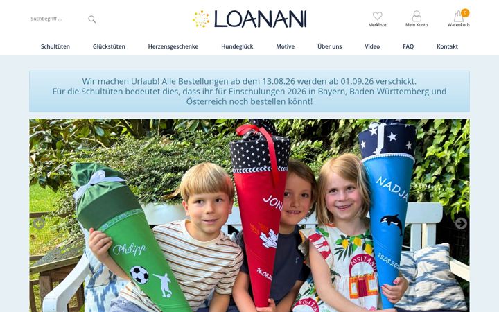 Screenshot of loanani.de