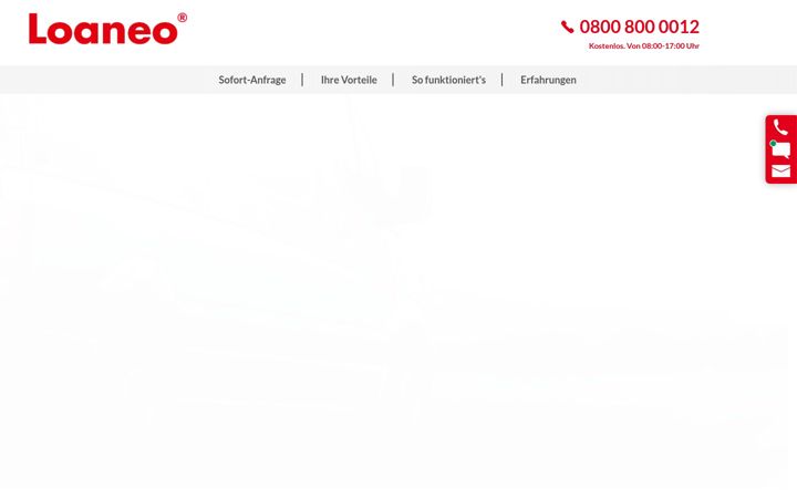 Screenshot of loaneo.de
