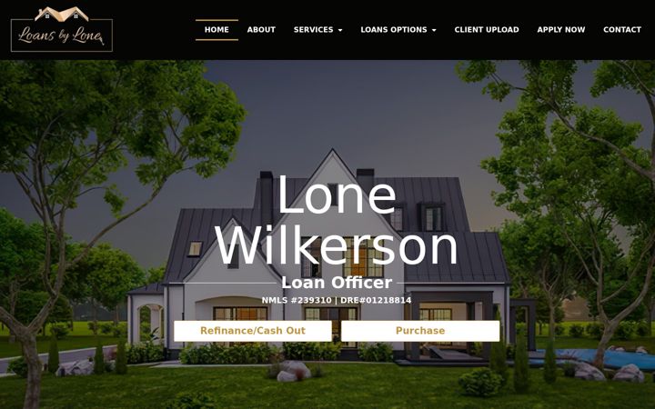 Screenshot of loansbylone.com
