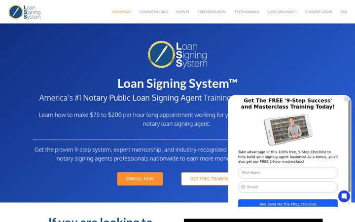 Screenshot of loansigningsystem.com
