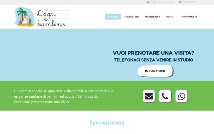 Screenshot of loasidelbambino.it