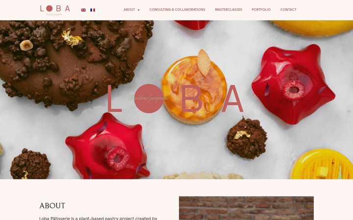 Screenshot of lobapatisserie.com