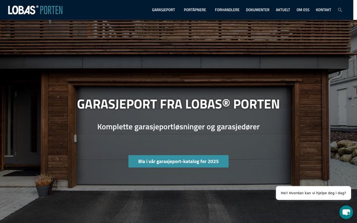 Zrzut ekranu lobasgarasjeporter.no