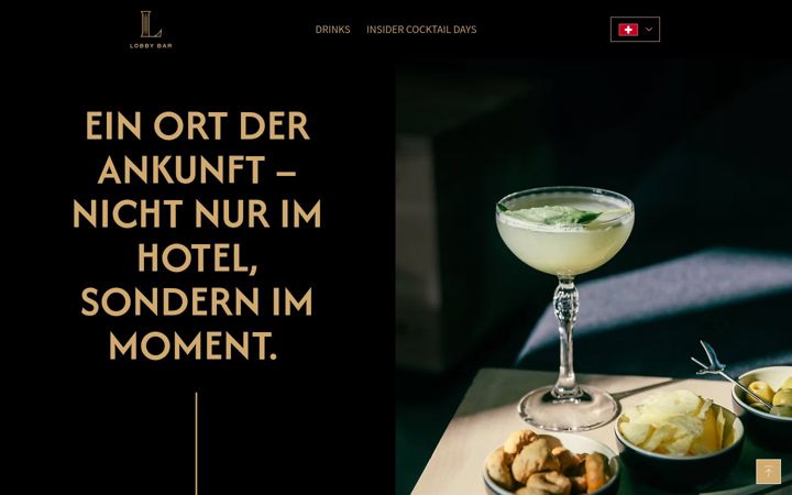 Screenshot of lobby-bar.ch